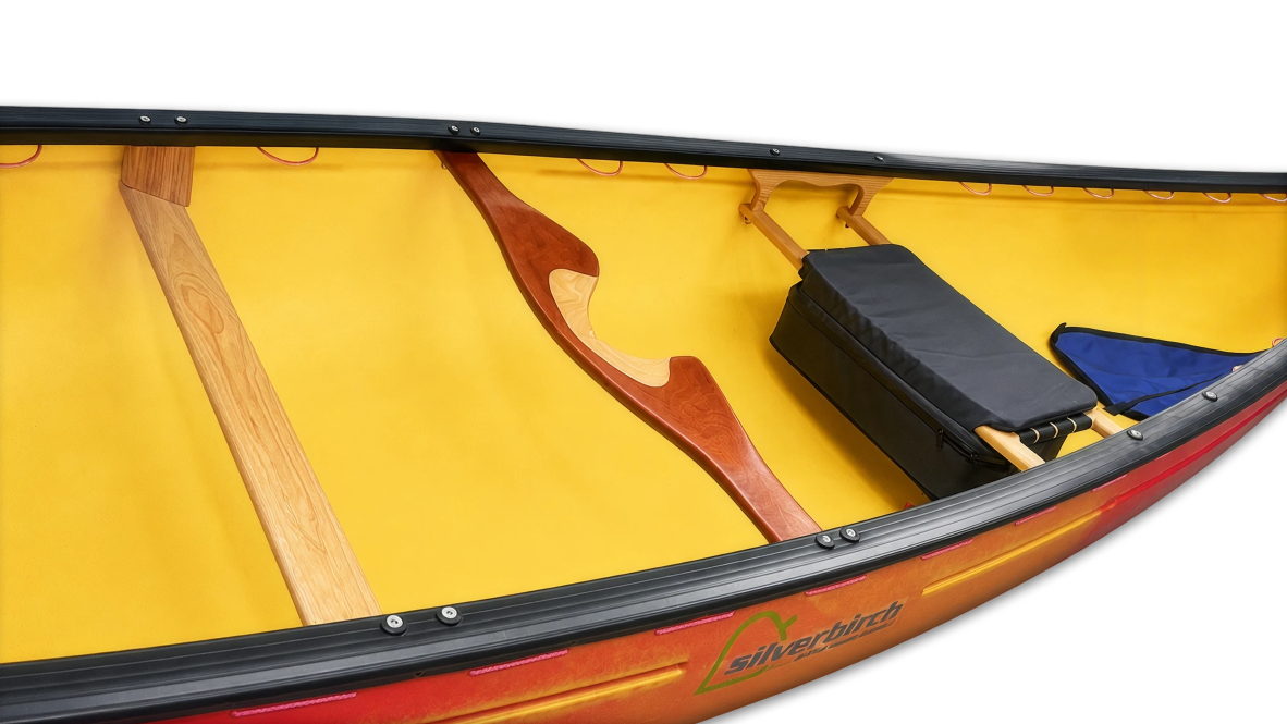 Silverbirch Deep Dish Canoe Yoke Outfitted in SIlverbirch Broadland 15 Canoe