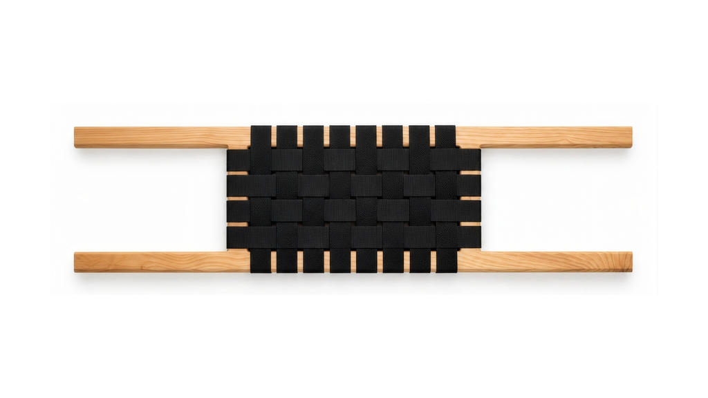 Wood /web extra wide seat
