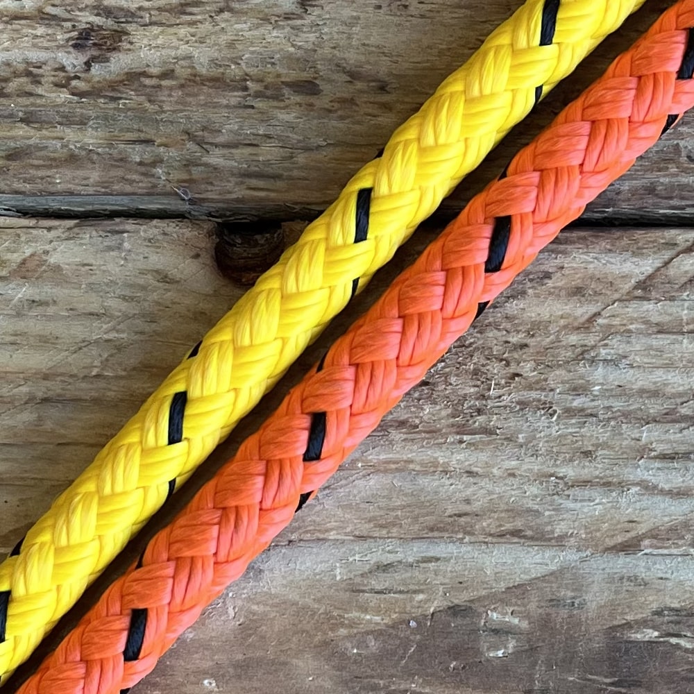 10mm Floating Rope (Per M) (Orange/Black)