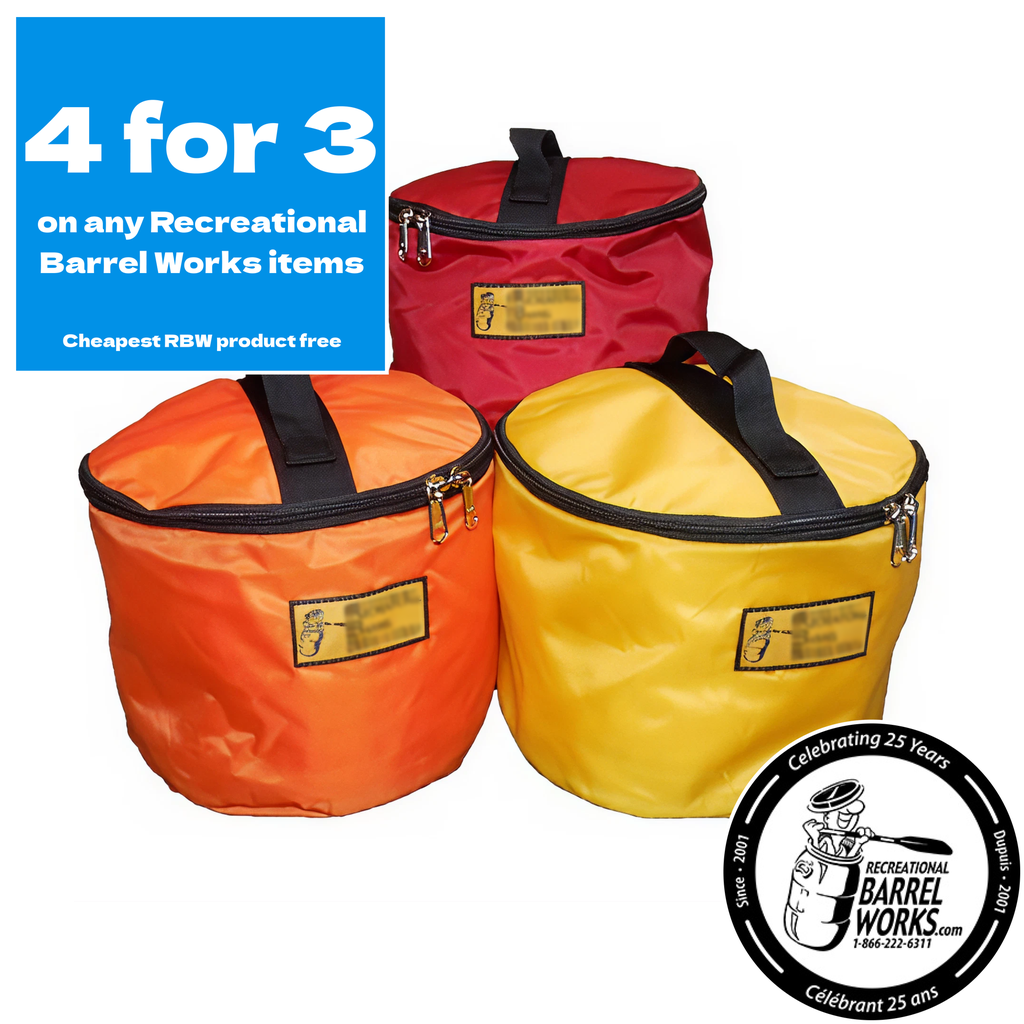 Recreational Barrel Works Barrel Bucket with lid (Red, 20/30L)