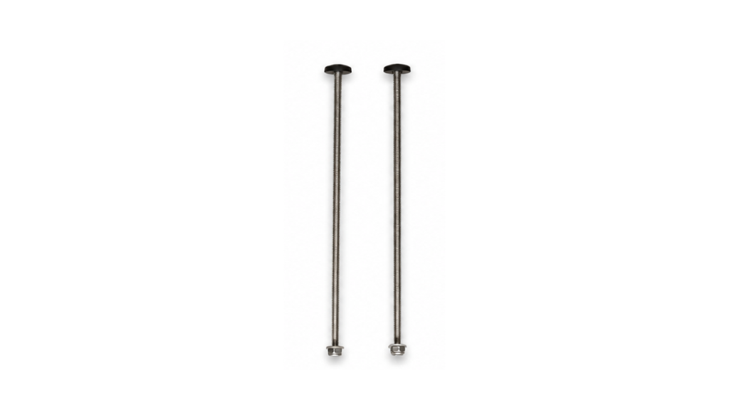 8" Bolt pair with washers and nut